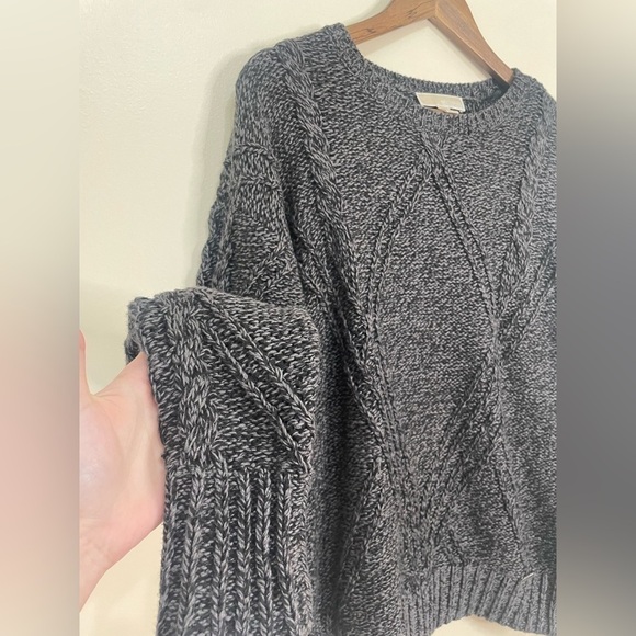 Michael Kors Charcoal Grey Chunky Knit Scoop Neck Sweater - Picture 7 of 7